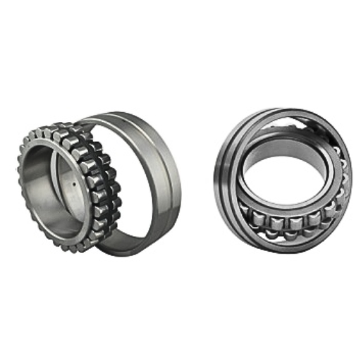 What are the alignment capabilities of spherical vs cylindrical roller bearings