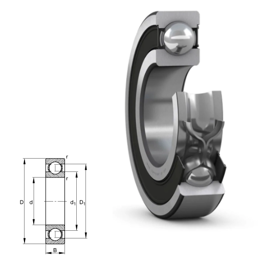 61800 - 61800 Series Deep Groove Radial Ball Bearings