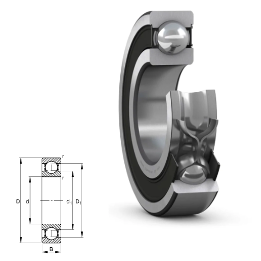 61804- 61800 Series Deep Groove Radial Ball Bearings