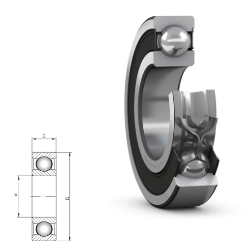 61872 - 61800 Series Deep Groove Radial Ball Bearings