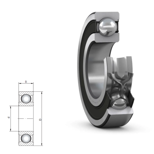 61876 - 61800 Series Deep Groove Radial Ball Bearings