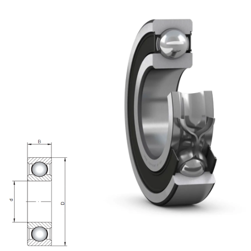61880 - 61800 Series Deep Groove Radial Ball Bearings
