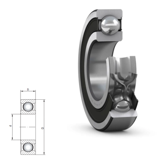61892 - 61800 Series Deep Groove Radial Ball Bearings