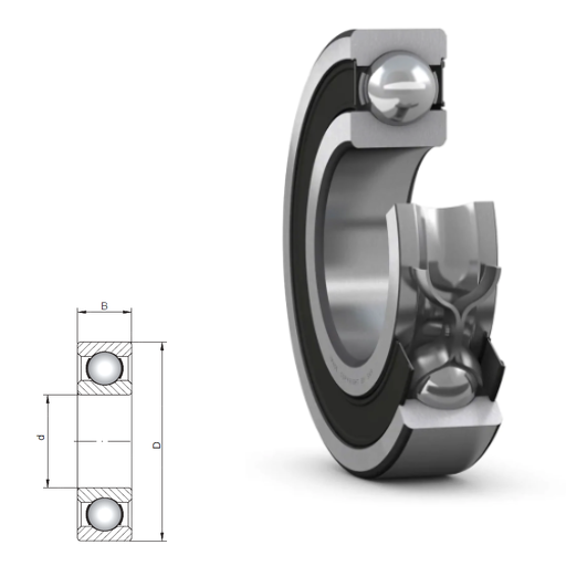 61896- 61800 Series Deep Groove Radial Ball Bearings