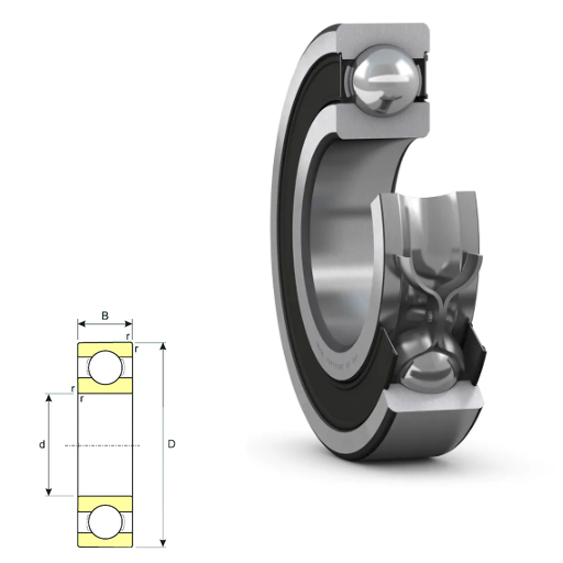 618/5 - 61800 Series Deep Groove Radial Ball Bearings