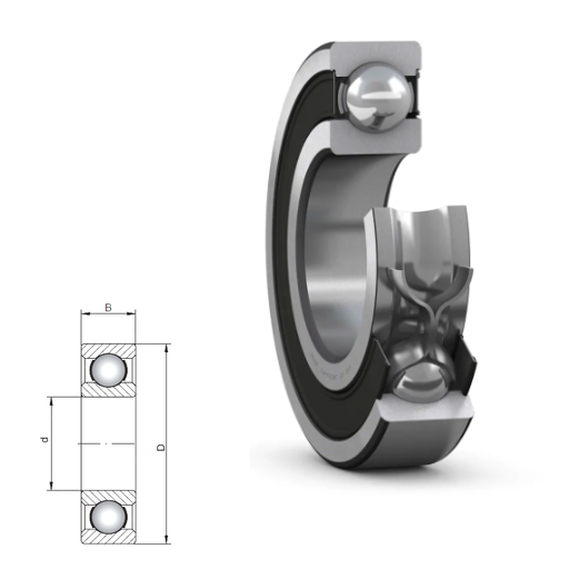 618/600- 61800 Series Deep Groove Radial Ball Bearings