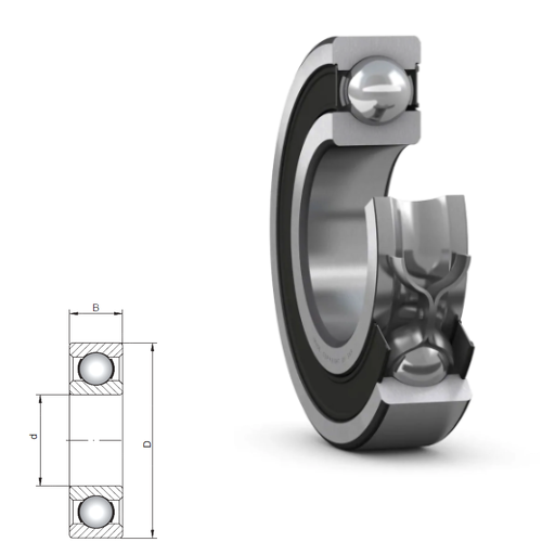 618/630- 61800 Series Deep Groove Radial Ball Bearings