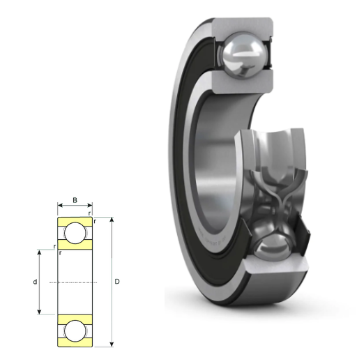 618/7 - 61800 Series Deep Groove Radial Ball Bearings