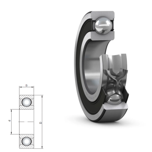 618/710 - 61800 Series Deep Groove Radial Ball Bearings