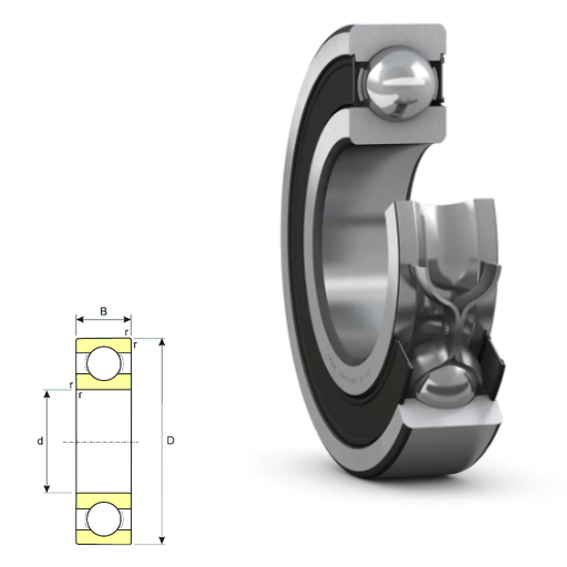 618/9 - 61800 Series Deep Groove Radial Ball Bearings