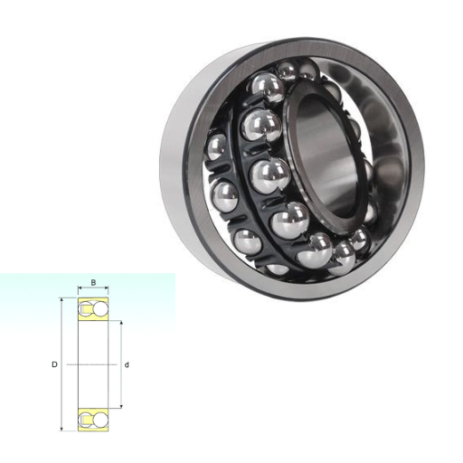 1318 - 1300 Self Aligning Standard Angular Contact Ball Bearings