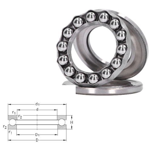 51406 - 51400 Series Heavy Duty Ball Thrust Ball Bearings