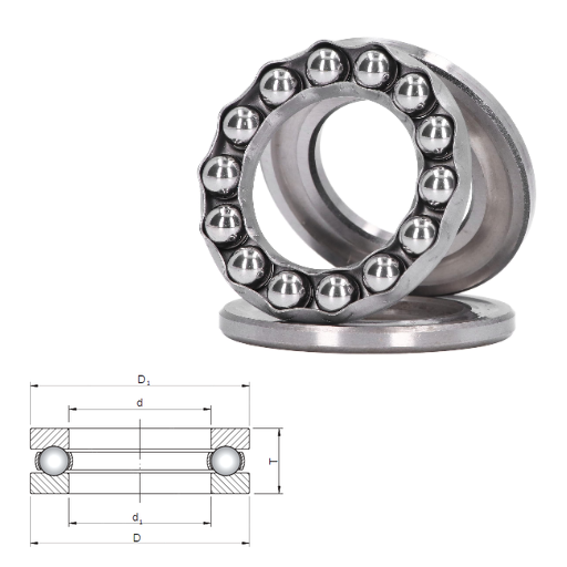 51410- 51400 Series Heavy Duty Ball Thrust Ball Bearings