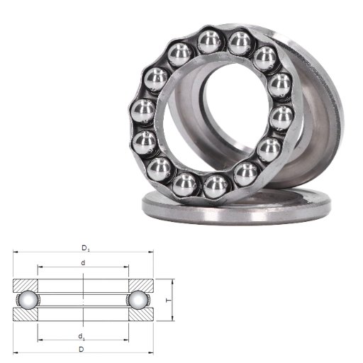 51414 - 51400 Series Heavy Duty Ball Thrust Ball Bearings