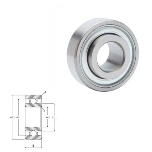 DDL-1050- DDL Metric L Series Radial Shielded Miniature / Instrumentation Ball Bearings