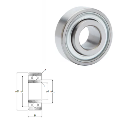 DDL-1360 - DDL Metric L Series Radial Shielded Miniature / Instrumentation Ball Bearings