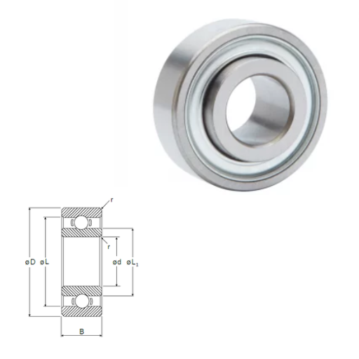 DDL-1680 - DDL Metric L Series Radial Shielded Miniature / Instrumentation Ball Bearings
