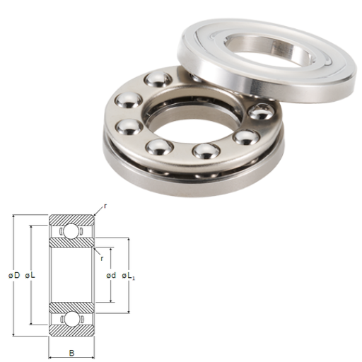 DDR-1240 - DDR Metric R Series Radial Shielded Miniature / Instrumentation Ball Bearings