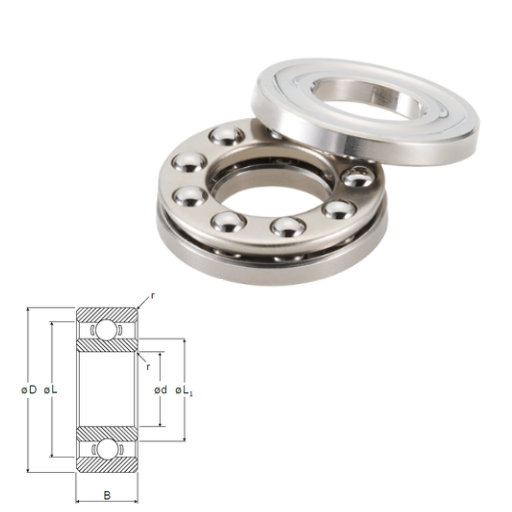 DDR-1350 - DDR Metric R Series Radial Shielded Miniature / Instrumentation Ball Bearings