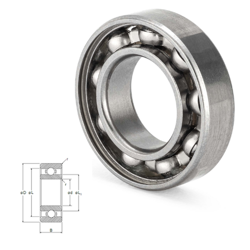 DDR-2- DDRI Series Radial Shielded Miniature Instrumentation Ball Bearings