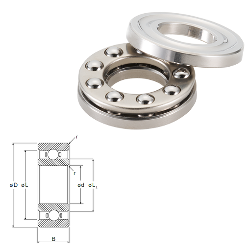 DDR-720 - DDR Metric R Series Radial Shielded Miniature / Instrumentation Ball Bearings