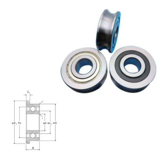 DDRIF-5532 - DDRIF Series Flanged Shielded Miniature/ Instrumentation Ball Bearings