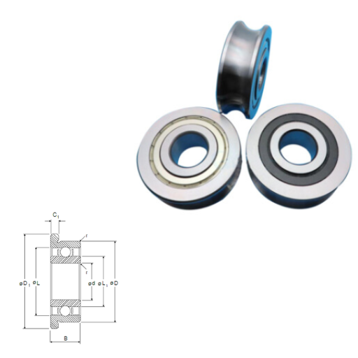 DDRIF-618 - DDRIF Series Flanged Shielded Miniature/ Instrumentation Ball Bearings