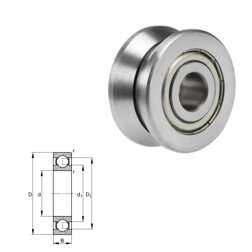 R 6000-ZZ / 26 - V Groove Bearings and Wire Straighteners