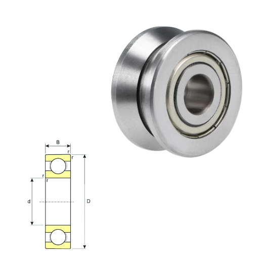 R 626-ZZ / 21 - V Groove Bearings and Wire Straighteners